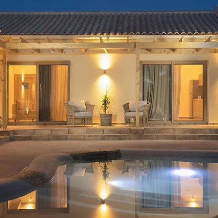 Villa Premium Zakynthos | 3 Bedrooms | Izayoi | Spacious Sun Terrace | Private Pool With Integrated Jacuzzi | Bbq | Kydoni